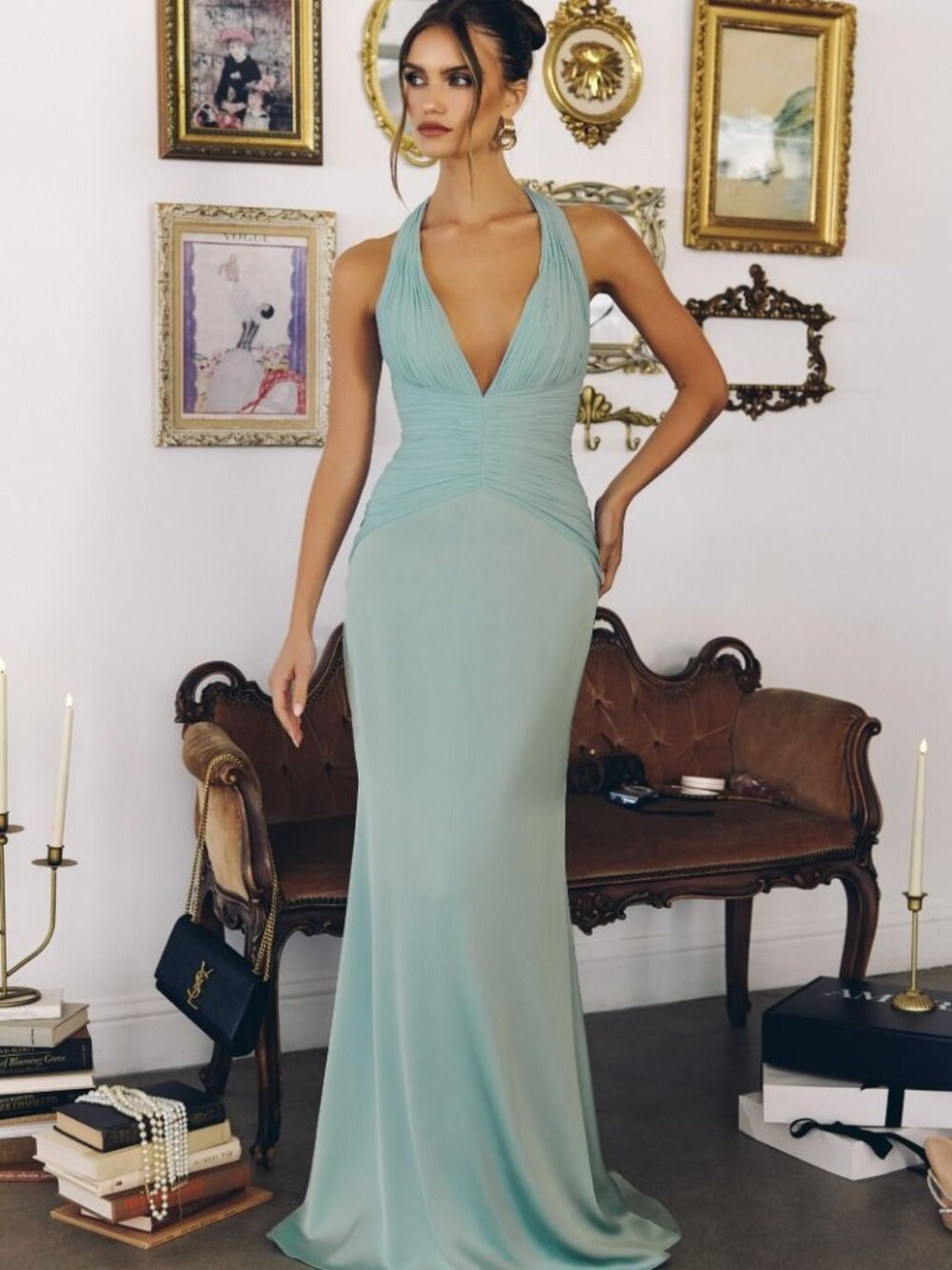 BRIDESMAIDS DRESS. FORMAL PROM PARTY YELLOW,BLUE,RED,GRADUATION,GREEN,BLACK GOWN